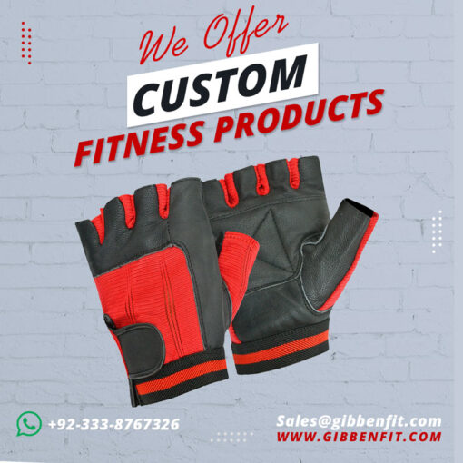 Red Weight Lifting Gloves